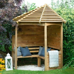 Forest Garden Venetian Corner Arbour -GreenHaven Shop CARBHD19