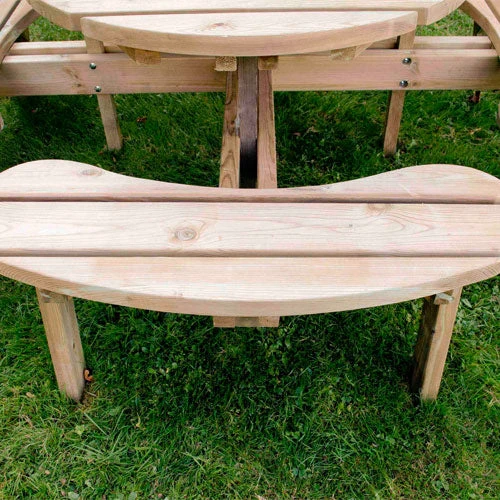 Forest Garden Circular Picnic Table 8 Forest Garden Circular Picnic Table - Image 6
