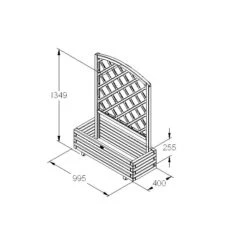 Toulouse Wooden Planter -GreenHaven Shop FGFPTL3