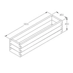 Caledonian Trough Raised Bed -GreenHaven Shop FGFRBHD2