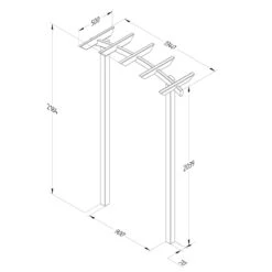 Forest Garden Hanbury Dome Top Arch -GreenHaven Shop FGHANDTAHD1