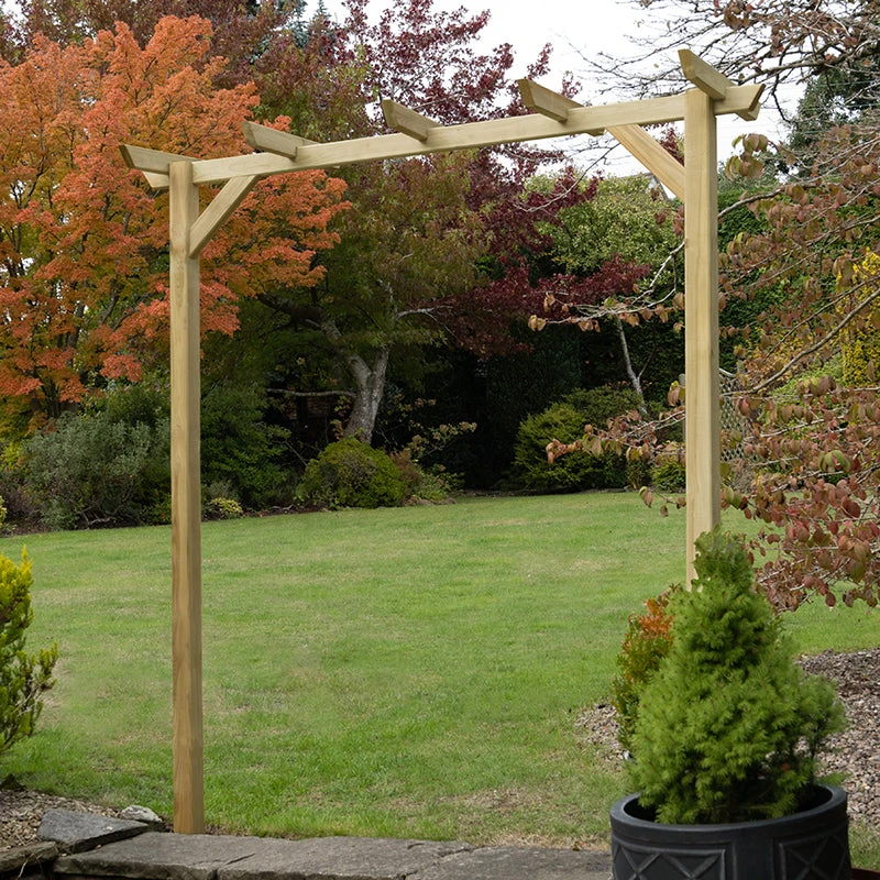 Forest Garden Hanbury Flat Top Arch 3 Forest Garden Hanbury Flat Top Arch