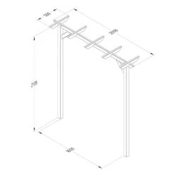 Forest Garden Hanbury Flat Top Arch 9 Forest Garden Hanbury Flat Top Arch -GreenHaven Shop FGHANFTAHD5