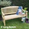 Forest Garden Harvington Bench -GreenHaven Shop FGHARBE8