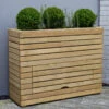 Forest Garden Linear Tall Planter With Storage -GreenHaven Shop FGLINPL12090SHD6
