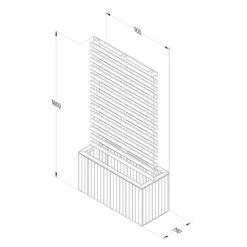 Forest Garden Living Screen Planter 13 Forest Garden Living Screen Planter -GreenHaven Shop FGLIVSCRPLANTHD1