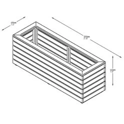 Long Linear Planter -GreenHaven Shop FGLOLIPL4