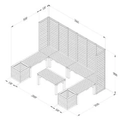 Forest Garden Modular Seating V4 -GreenHaven Shop FGMODSEAT4HD9