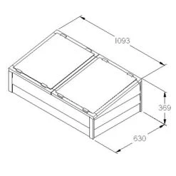 Large Wooden Overlap Cold Frame -GreenHaven Shop FGOLCFD3