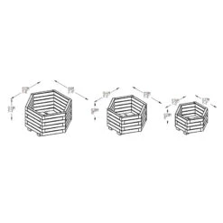 York Hexagonal Planter Set -GreenHaven Shop FGYOPS3
