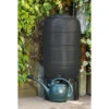 Standard Black Barrel Water Butt 210 Litre With Stand And Diverter -GreenHaven Shop GUSBWB210K3