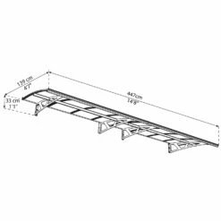 Palram Canopia Amsterdam Door Awning -GreenHaven Shop PAAMS7