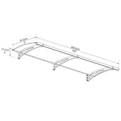 Palram Canopia Aquila Door Awnings -GreenHaven Shop PAAQU7