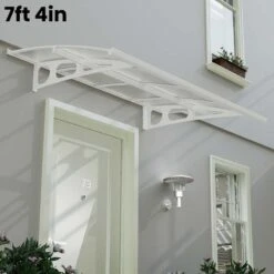 Palram Canopia Bordeaux Door Canopy White Mist -GreenHaven Shop PABDM5