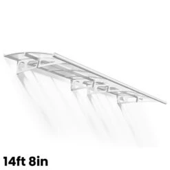 Palram Canopia Bordeaux Door Canopy White Mist -GreenHaven Shop PABDM6