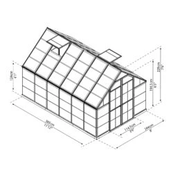 Palram Canopia Octave Greenhouse -GreenHaven Shop PAOCTAVE7