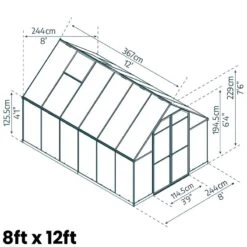 Palram Canopia Essence Greenhouse -GreenHaven Shop PRESS813