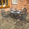Rowlinson Vienna Aluminium Four Seating Dining Set -GreenHaven Shop ROVIENSET41