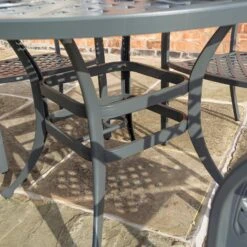 Rowlinson Vienna Aluminium Four Seating Dining Set -GreenHaven Shop ROVIENSET47