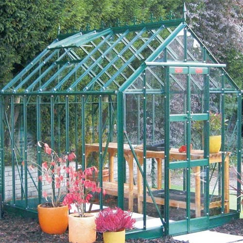 Elite Thyme 6'3" Wide Greenhouse Glass To Ground 3 Elite Thyme 6'3" Wide Greenhouse Glass To Ground