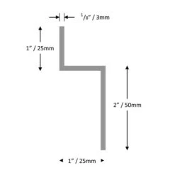 Aluminium 'Z'Section -GreenHaven Shop extz2