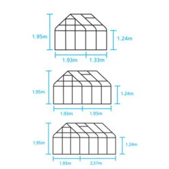 6X6 Greenhouse - Halls Supreme 5 6X6 Greenhouse - Halls Supreme -GreenHaven Shop hs6411 1