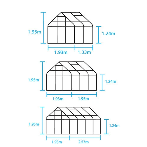 6X6 Greenhouse - Halls Supreme 4 6X6 Greenhouse - Halls Supreme - Image 2