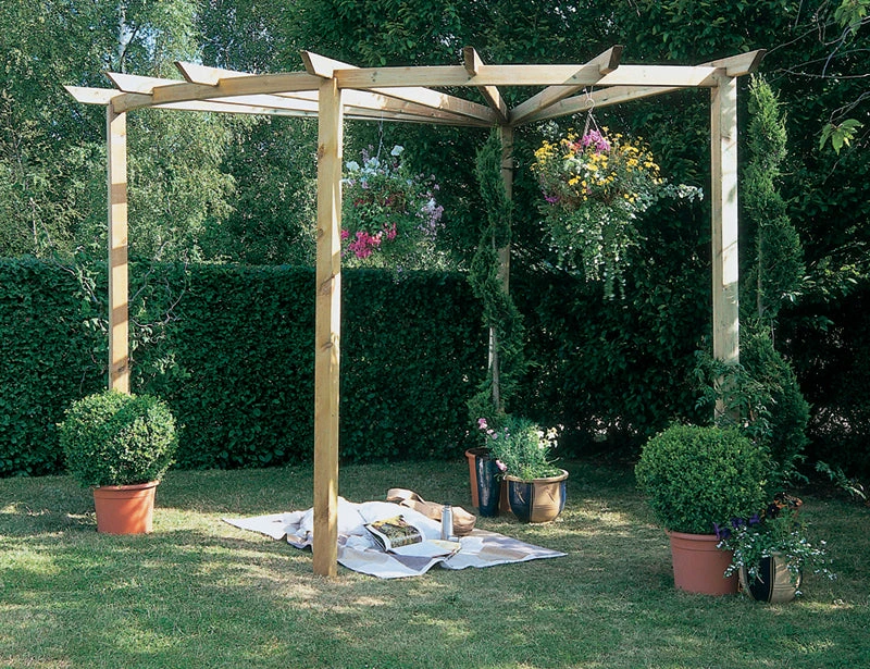 Forest Garden Radial Pergola 3 Forest Garden Radial Pergola