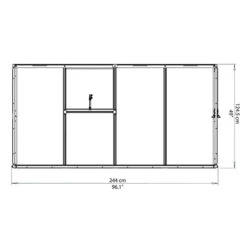 Palram Canopia Lean To 8x4 Grow House -GreenHaven Shop image 107646