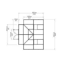 Palram Canopia Victory Orangery Garden Chalet -GreenHaven Shop image 107865