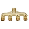 Brass Four Way Manifold -GreenHaven Shop image 64794