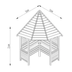 Forest Garden Venetian Corner Arbour -GreenHaven Shop image 64813