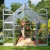 Palram Canopia Balance 8x12 Greenhouse 2 Palram Canopia Balance 8x12 Greenhouse -GreenHaven Shop prbal8122